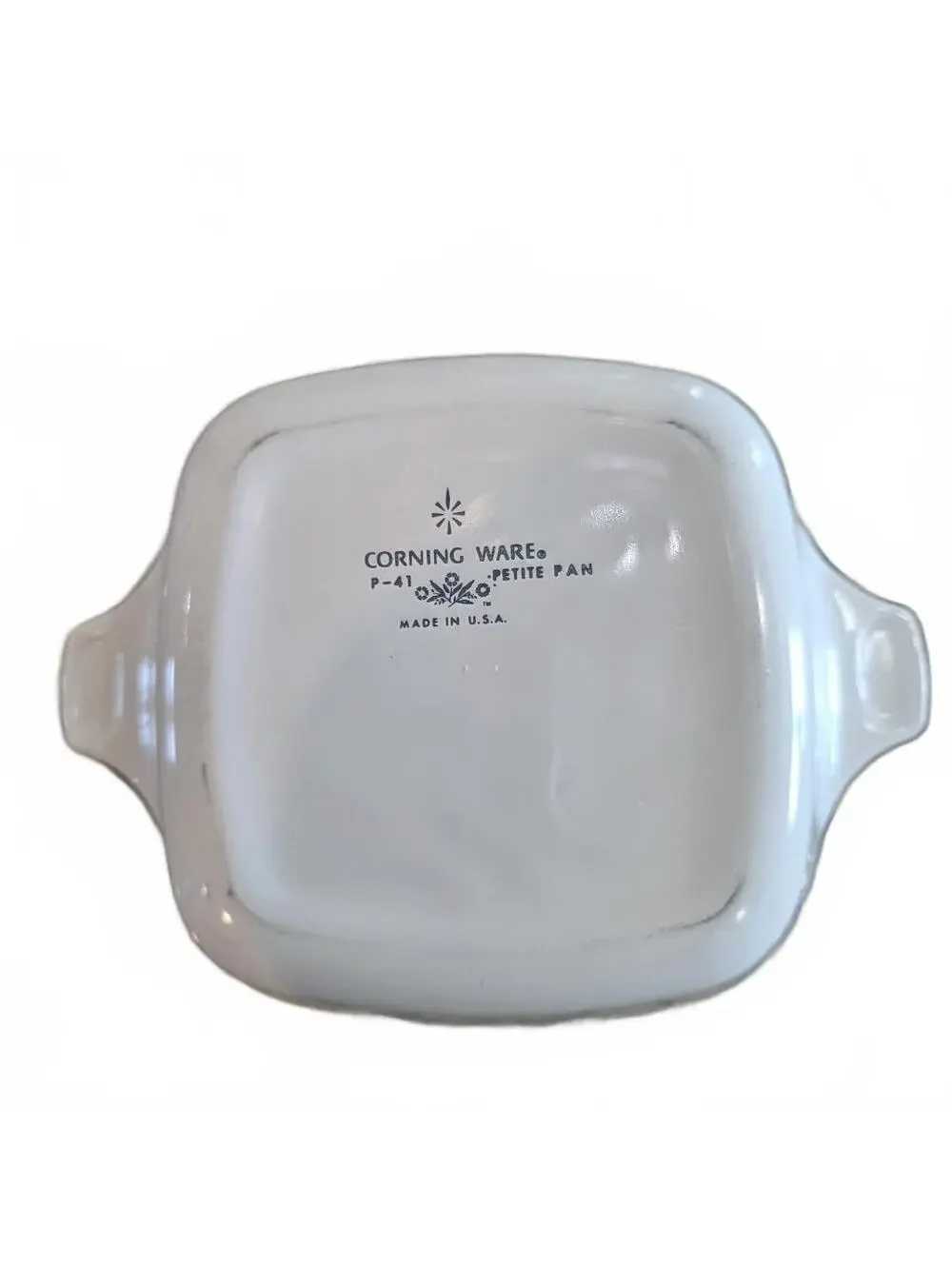 Vintage Corning Ware P-41 Petite Pan Dish 12 oz Cornflower Blue Pattern No Lid